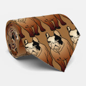 French Bulldog Stropdas (Opgerold)