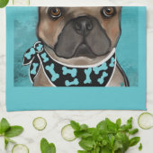 FRENCH BULLDOG THEEDOEK (Gevouwen)