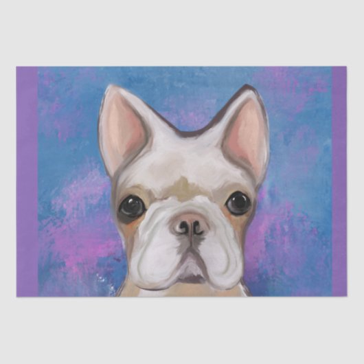 FRENCH BULLDOG TISSUEPAPIER (Voorkant)