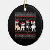 French Bulldog Ugly Christmas Sweater Essential T- Keramisch Ornament (Links)