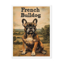 French Bulldog Vintage Art