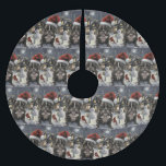French Bulldog Winter Wonderland Christmas Joie<br><div class="desc">Ce design festif reflète l'esprit joyeux de la période des fêtes, avec un adorable petit portant un chapeau de Père Noël. Le chien est niché dans un pays des merveilles hivernales, avec un bonhomme de neige, un sapin de Noël décoré et des cadeaux joliment emballés. Les flocons de neige tombent...</div>
