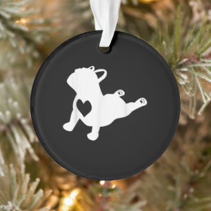 French Bulldog Yoga Pose Amour Coeur Cadeau