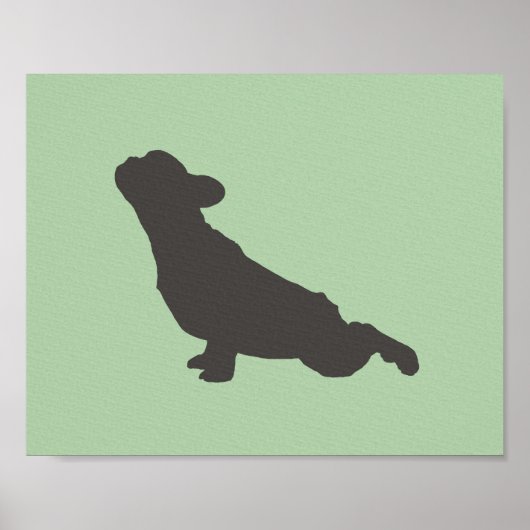 French Bulldog Yoga Pose Poster (Voorkant)
