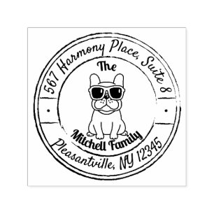French Bulldog Zelfinktende Stempel