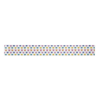 French Bulldogs Fun Animated Multicoloured Ribbon Lint