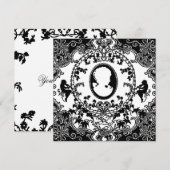 French Cameo ~ Invitations (Devant / Derrière)