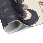 French Chocolate Party Steinlen Art Cadeaupapier (Rol Hoek)