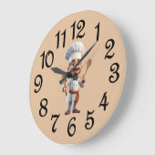 French Country Chief Acrylic Wall Clock Grote Klok (Hoek)