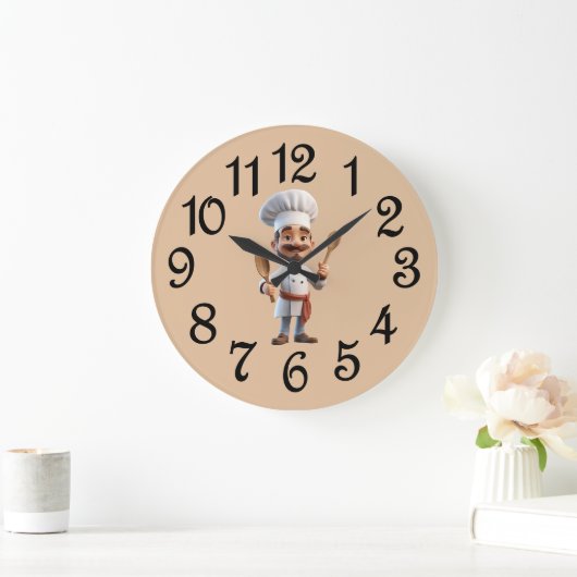 French Country Chief Acrylic Wall Clock Grote Klok (Huis)