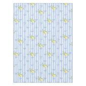 French Country Lemon – Blue Stripe Bow Pattern Tafelkleed (Voorkant)