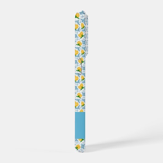 French Country Lemon Blue Tile Monogram (Côté droit)