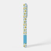 French Country Lemon Blue Tile Monogram iPhone Hoesje (Rechterkant)