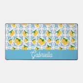 French Country Lemon Blue Tile Pattern (Recto)