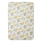 French Country Lemon Pattern Bath Mat (Voorkant Verticaal)
