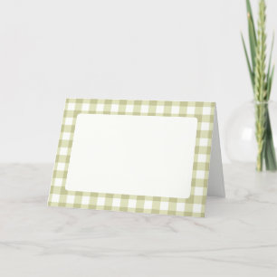 French Country Meadow Gingham - salie groen plaid. Aankondiging