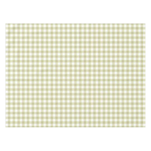 French Country Meadow Gingham - salie groen plaid. Tafelkleed (Voorkant (Horizontaal))