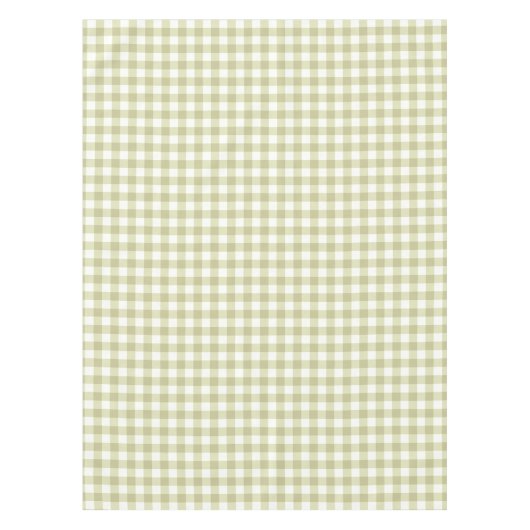 French Country Meadow Gingham - salie groen plaid. Tafelkleed (Voorkant)
