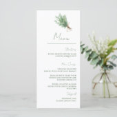 French Country Rosemary Sage Green Rustic Menu (Debout devant)
