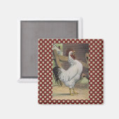 French Country Roster Hen Frigo Magnet (Recto/Verso)