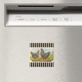 French Country Roster Hen Poultry Frigo Magnet (In Situ (Lave-vaisselle))