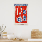 French Cuisine Art Print Modern Kitchen Bistro (Keuken)
