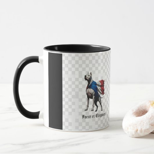 French Dog Force and Elegance Mug (Avec donut)