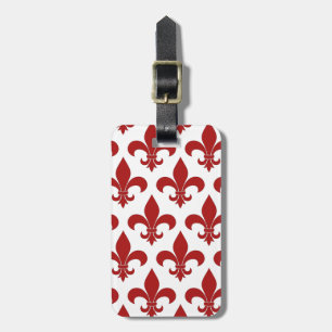 French Fleur de lis Pattern Classic Bagagelabel
