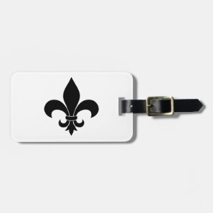 French Fleur de lis Pattern Classic Bagagelabel
