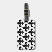 French Fleur de lis Pattern Classic Bagagelabel (Voorkant verticaal)