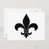 French Fleur de lis Pattern Classic Briefkaart (Voorkant / Achterkant)