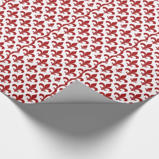 French Fleur de lis Pattern Classic Cadeaupapier (Hoek)