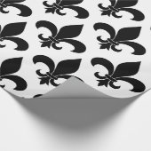 French Fleur de lis Pattern Classic Cadeaupapier (Hoek)