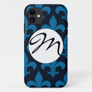 French Fleur de lis Pattern Classic iPhone 11 Hoesje