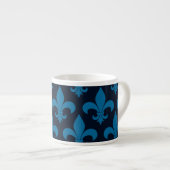 French Fleur de lis Pattern Classic Espresso Kop (Voorkant rechts)
