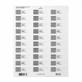 French Fleur de lis Pattern Classic Etiket (Full Sheet)