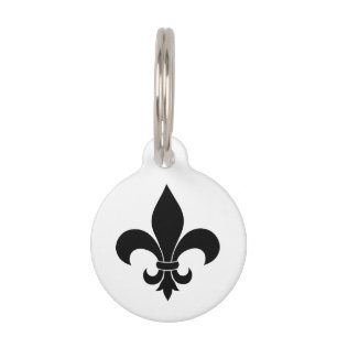 French Fleur de lis Pattern Classic Huisdierpenning