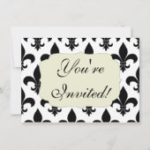 French Fleur de lis Pattern Classic Kaart (Voorkant)