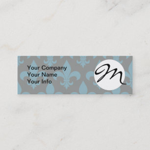 French Fleur de lis Pattern Classic Mini Visitekaartje