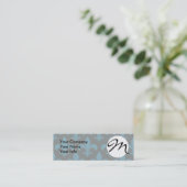 French Fleur de lis Pattern Classic Mini Visitekaartje (Staand voorkant)
