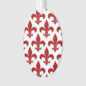 French Fleur de lis Pattern Classic Ornament (voorkant)