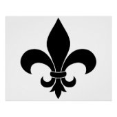 French Fleur de lis Pattern Classic Perfect Poster (Voorkant)