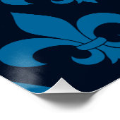 French Fleur de lis Pattern Classic Perfect Poster (Hoek)