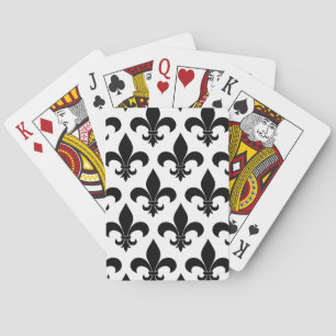 French Fleur de lis Pattern Classic Pokerkaarten