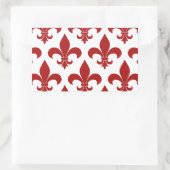 French Fleur de lis Pattern Classic Rechthoekige Sticker (Tas)