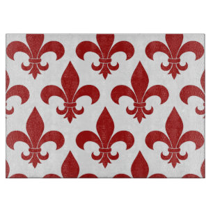 French Fleur de lis Pattern Classic Snijplank