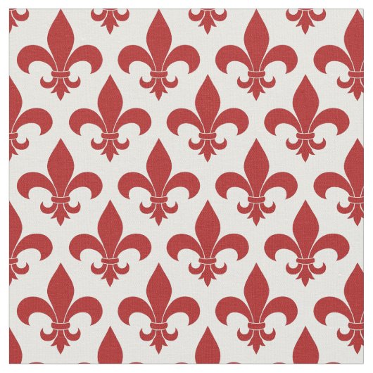 French Fleur de lis Pattern Classic Stof (Close Up)