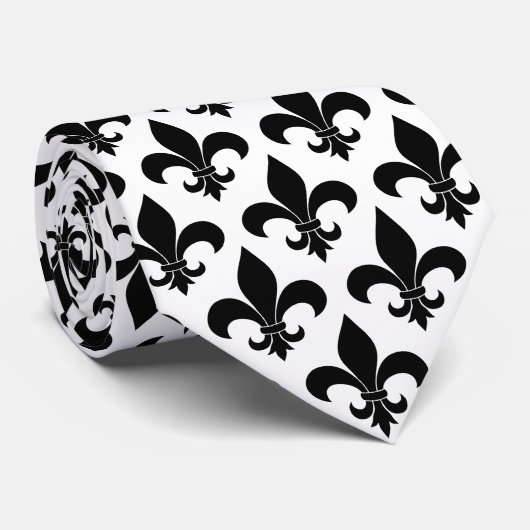French Fleur de lis Pattern Classic Stropdas (Opgerold)