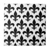 French Fleur de lis Pattern Classic Tegeltje (Voorkant)