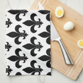 French Fleur de lis Pattern Classic Theedoek (Quarter Fold)